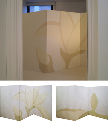 屏風作品ー花